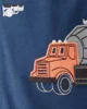 Carter's Pijama din bumbac cu botosei Blue Construction foto