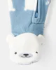 Carter's Pijama din fleece cu botosei Polar Bear foto