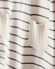 Carter's Salopeta din bumbac Gray-Ivory Stripe foto