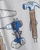 Carter's Pijama din bumbac cu botosei Grey Tool foto