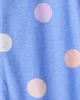 Carter's Pijama din bumbac Blue Smiley foto