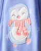 Carter's Pijama din fleece Blue Penguin foto