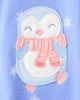 Carter's Pijama din fleece Blue Penguin foto