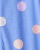 Carter's Pijama din bumbac Blue Smiley foto