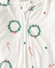 Carter's Pijama PurelySoft SNP Christmas Ivory Wreath foto