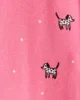 Carter's Pijama din bumbac cu botosei Pink Dalmation foto