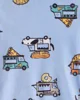 Carter's Pijama din fleece Velboa Truck Print foto