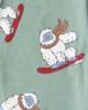 Carter's Комплект из 2 пижам хлопковых Grey-Green Yeti foto
