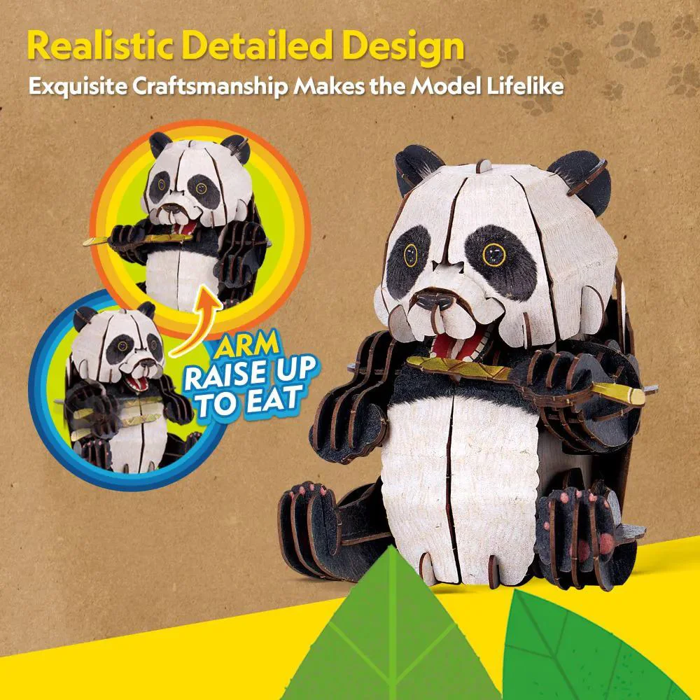 3D Puzzle CubicFun "Panda mare", 55 piese foto