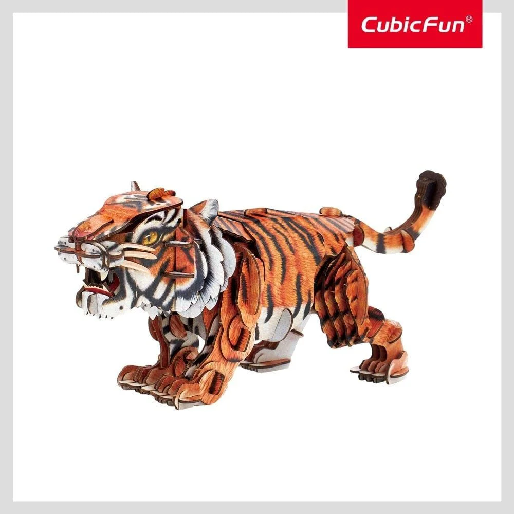 3D Puzzle CubicFun "Tigrul Siberian", 87 piese foto