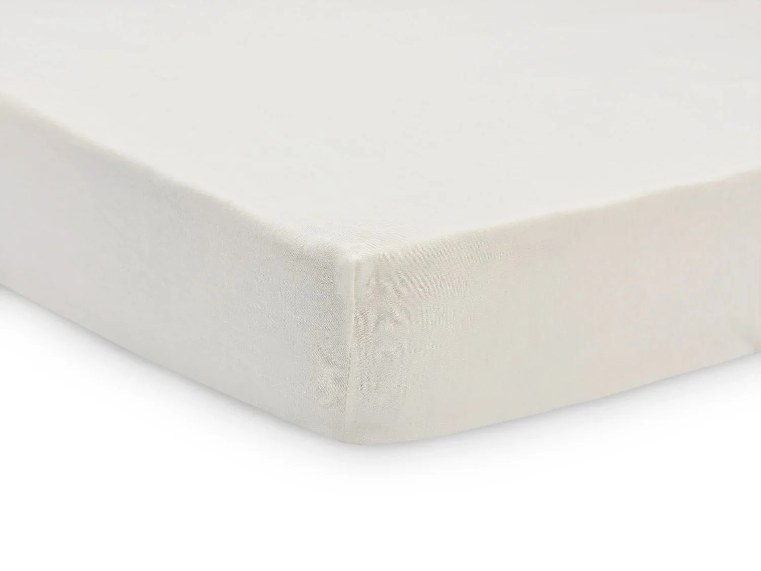 Cearsaf cu elastic Jollein Jersey Milky Coffee/Ivory, 120x60 cm, 2 buc. foto
