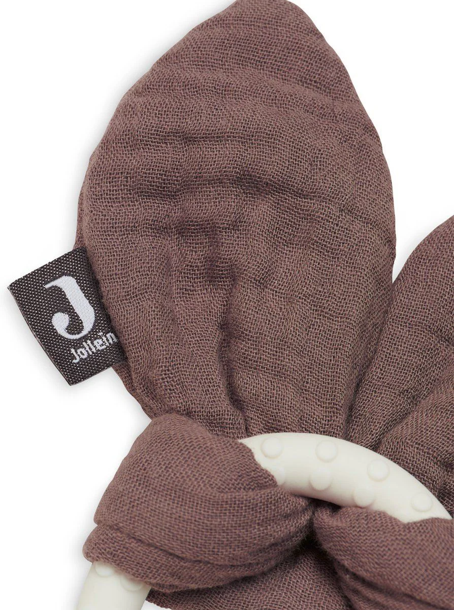 Силиконовый прорезыватель Jollein Bunny Ears Chestnut foto