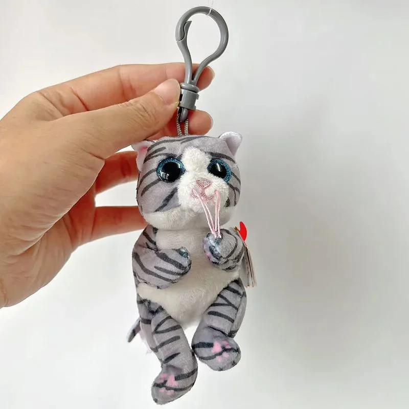Breloc TY Beanie babies Pisicuta Mitzi, 12 cm foto