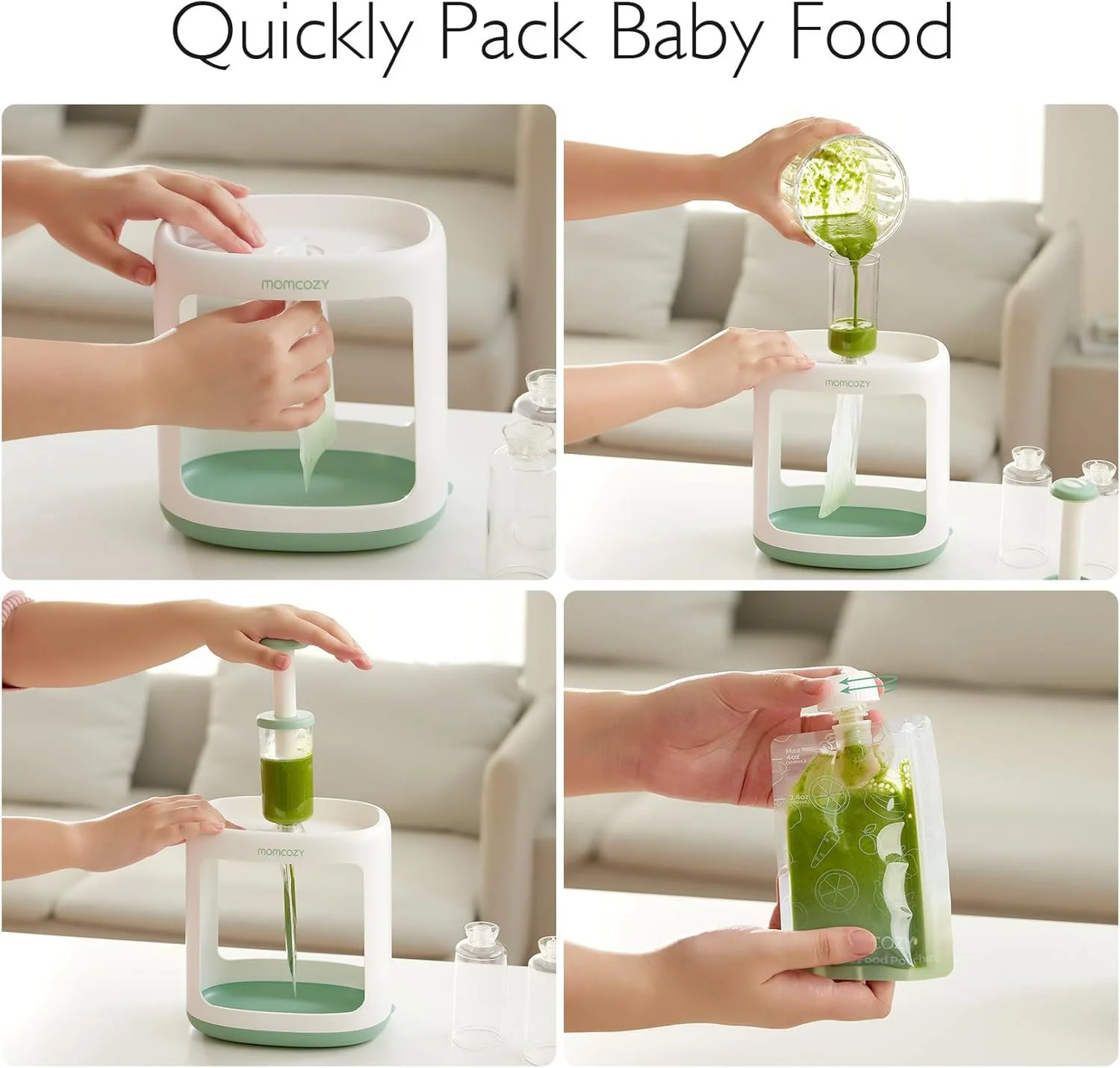 Станция для приготовления детского пюре Momcozy Squeeze Station foto