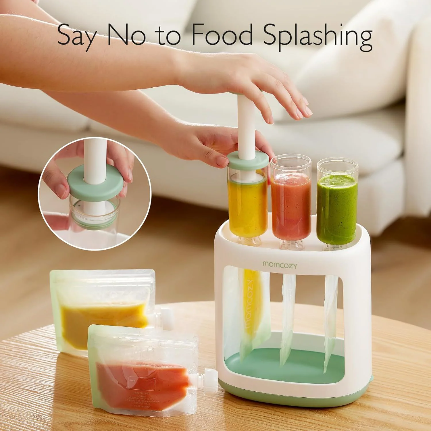 Станция для приготовления детского пюре Momcozy Squeeze Station foto