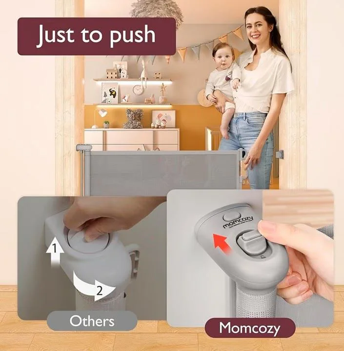Рулонный защитный барьер Momcozy Grey, 140 см foto