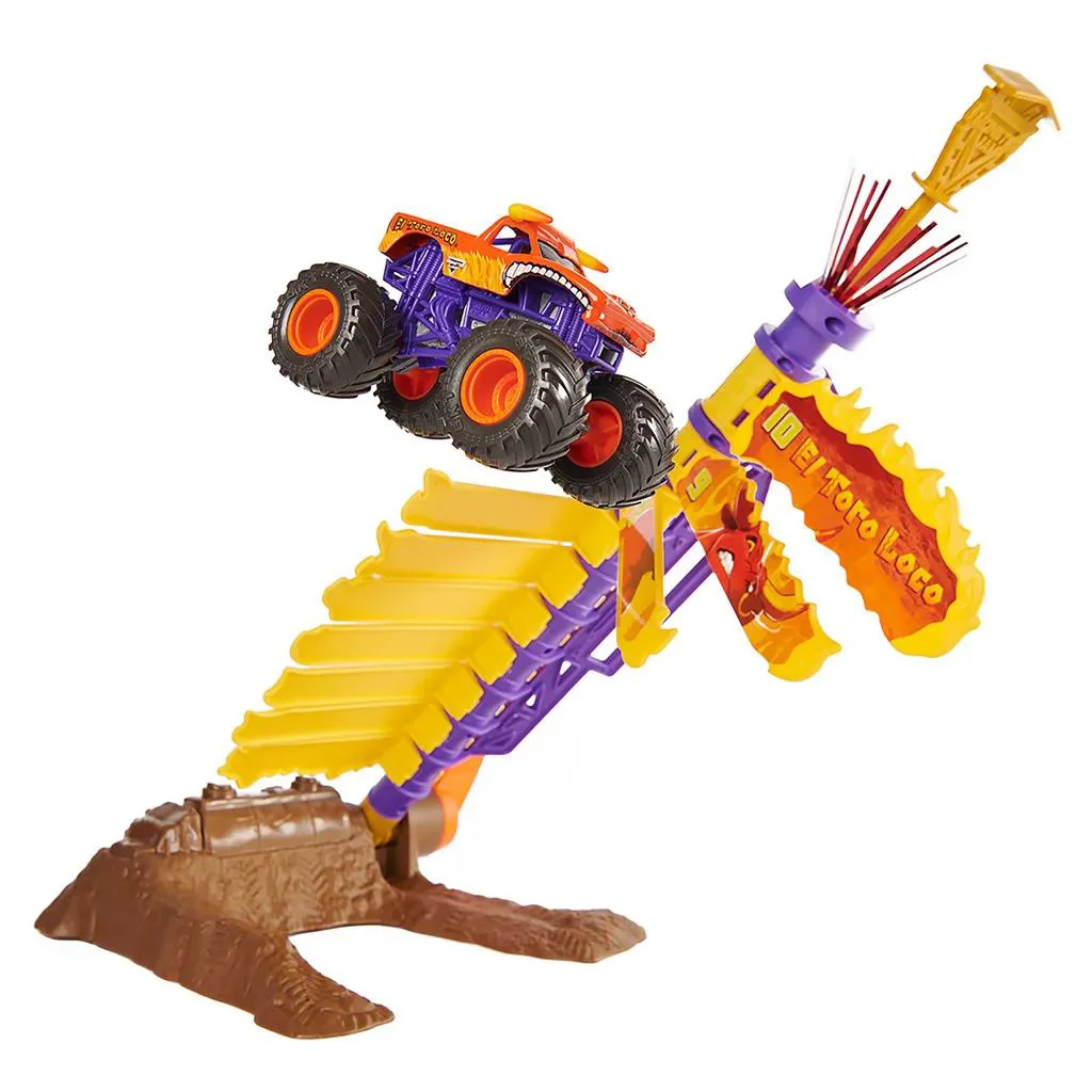 Set de joaca Spin Master Monster Jam El Toro Loco Big Air Challenge, 1:64 foto