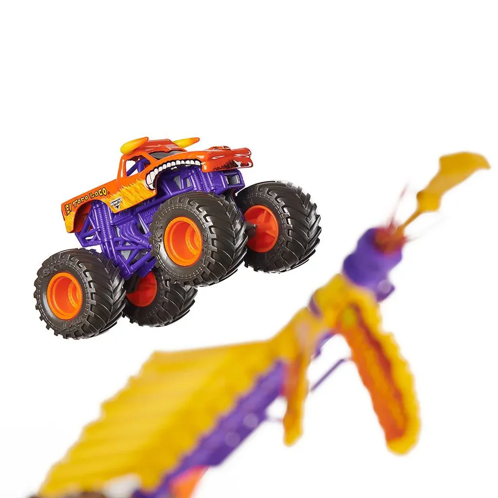 Set de joaca Spin Master Monster Jam El Toro Loco Big Air Challenge, 1:64 foto