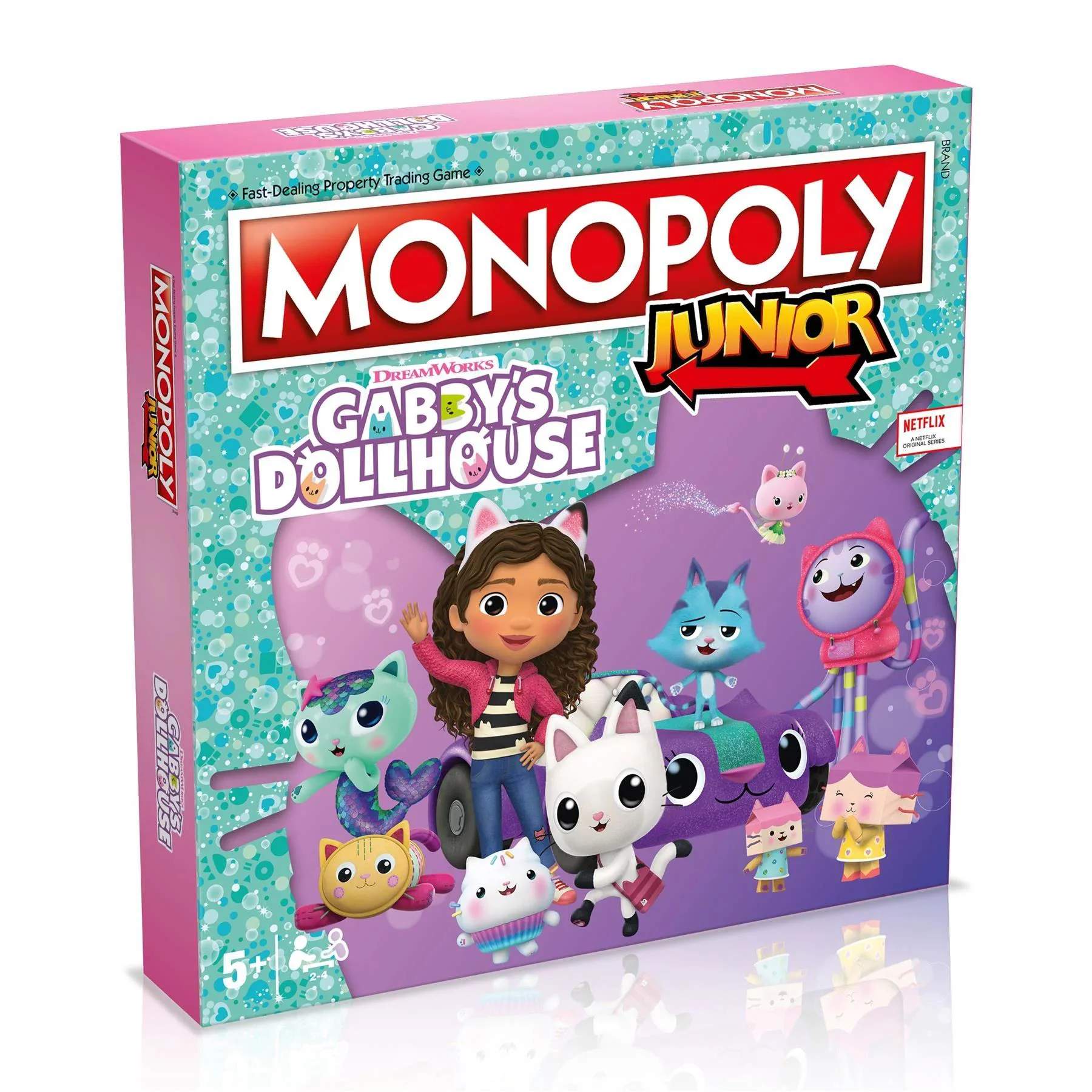 Joc de masa Winning Moves Junior Monopoly Gabby's Dollhouse (ro) foto