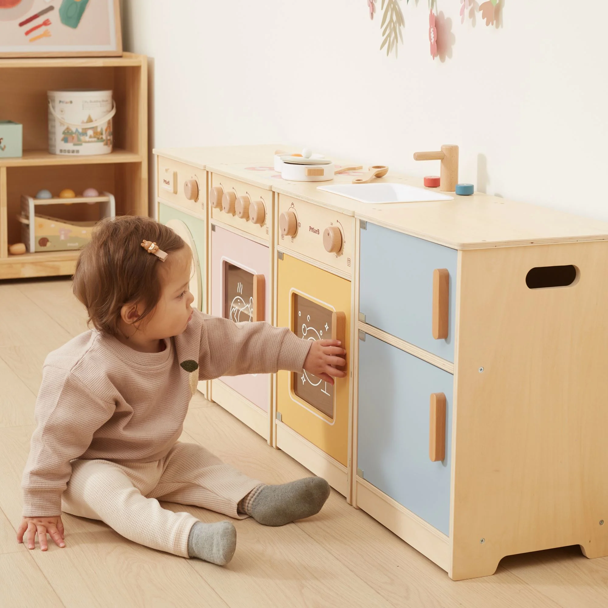 Деревянная кухня Viga Toys PolarB, многоцветный foto