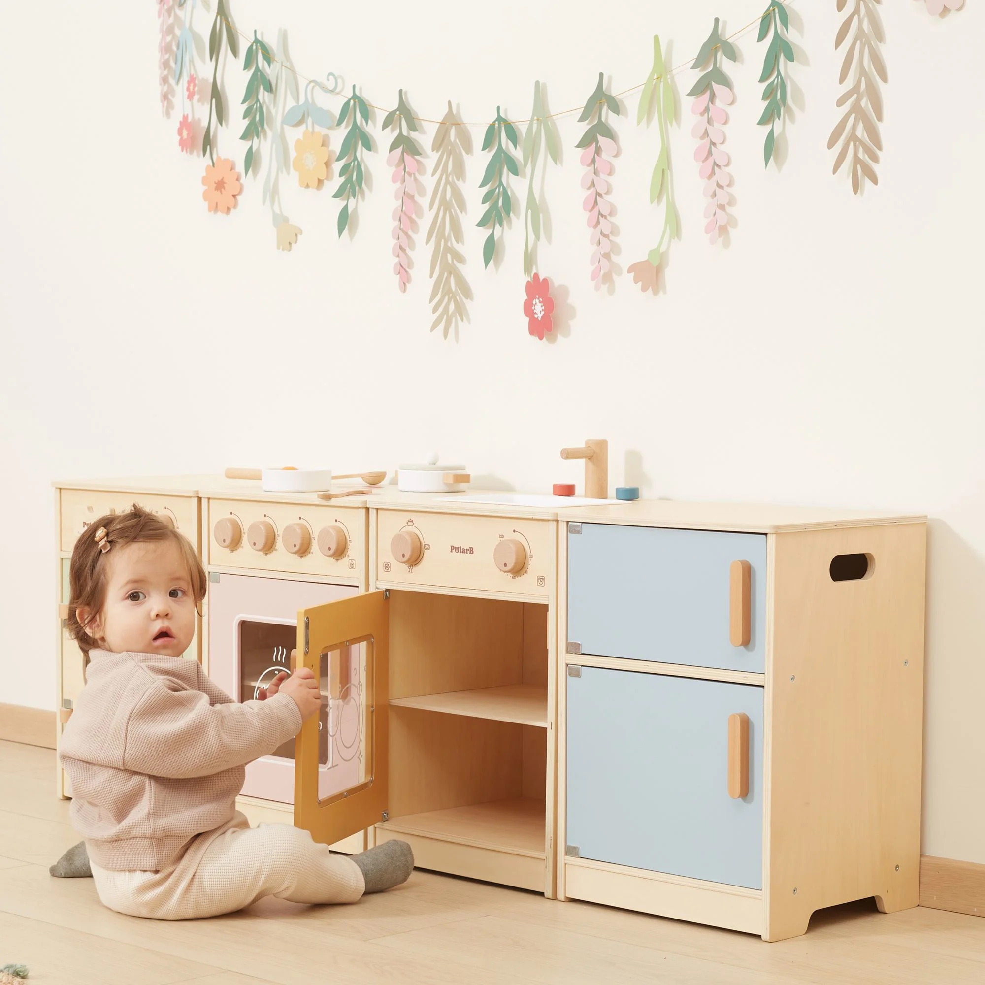 Деревянная кухня Viga Toys PolarB, многоцветный foto
