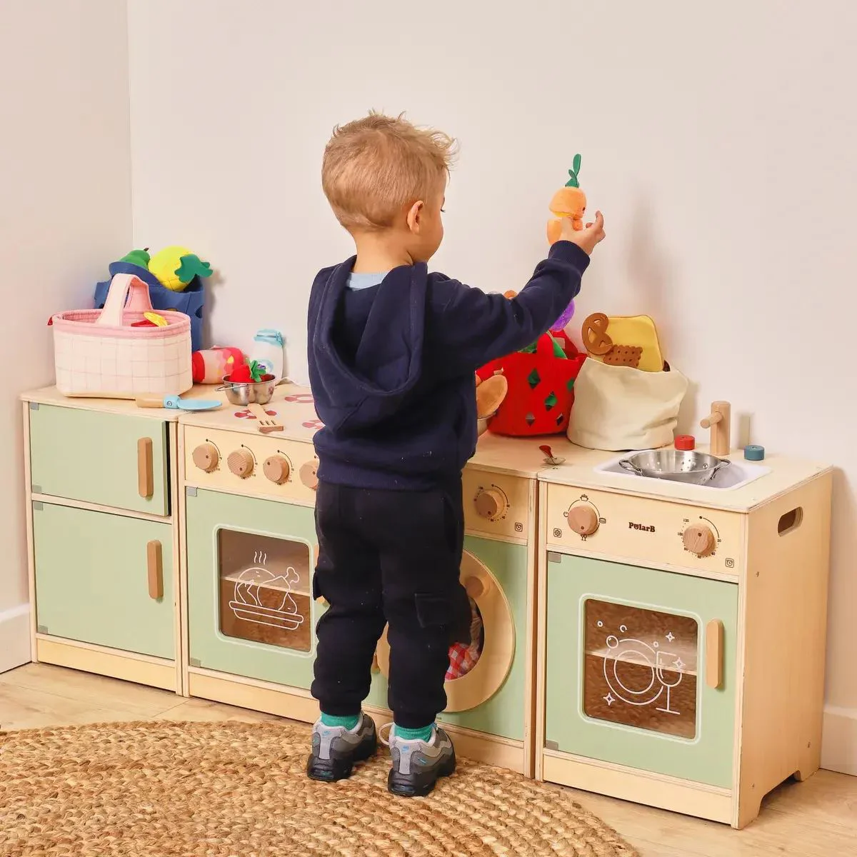 Деревянная кухня Viga Toys PolarB, многоцветный foto