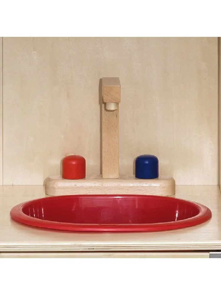 Bucatarie moderna din lemn Viga Toys Natural foto