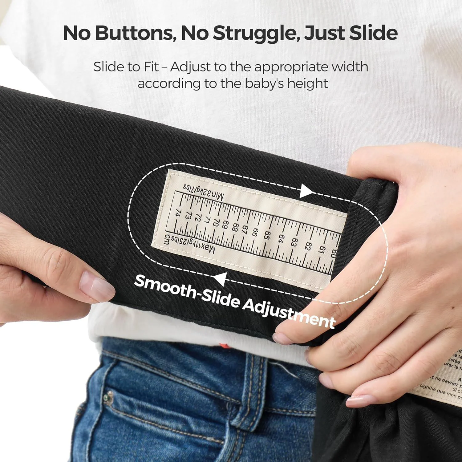 Эргономичный рюкзак‑кенгуру Momcozy WeeSnug Cotton Black foto