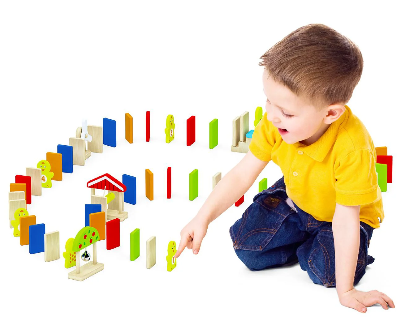 Домино из дерева Viga Toys, 116 деталей foto