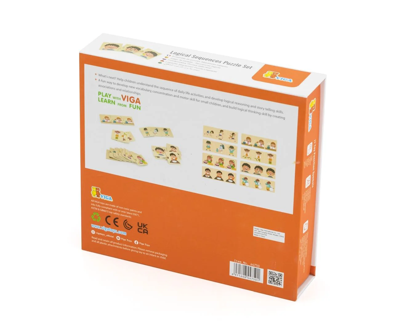 Joc logic de puzzle Viga Toys Activitati zilnice, 24 piese foto