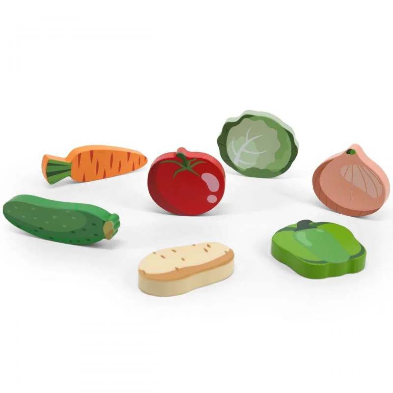 Puzzle tactil Viga Toys Legume, 7 piese foto