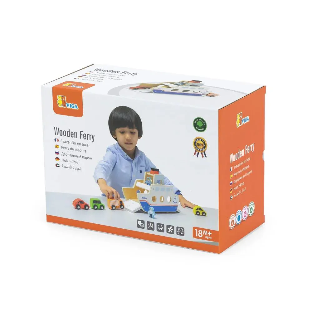 Set de joaca Viga Toys Feribot din lemn foto