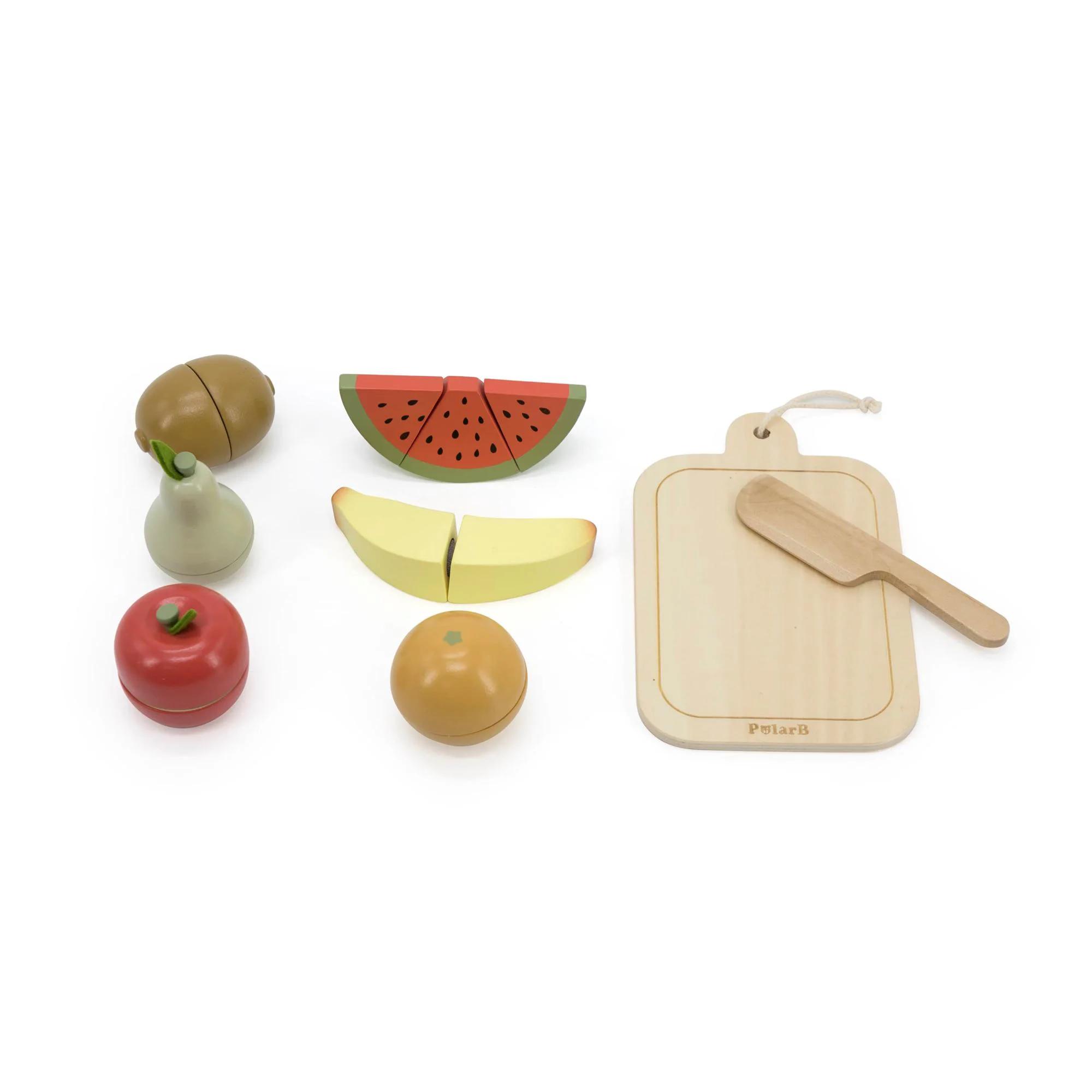 Set din lemn Viga Toys Polar B Fructe de taiat foto