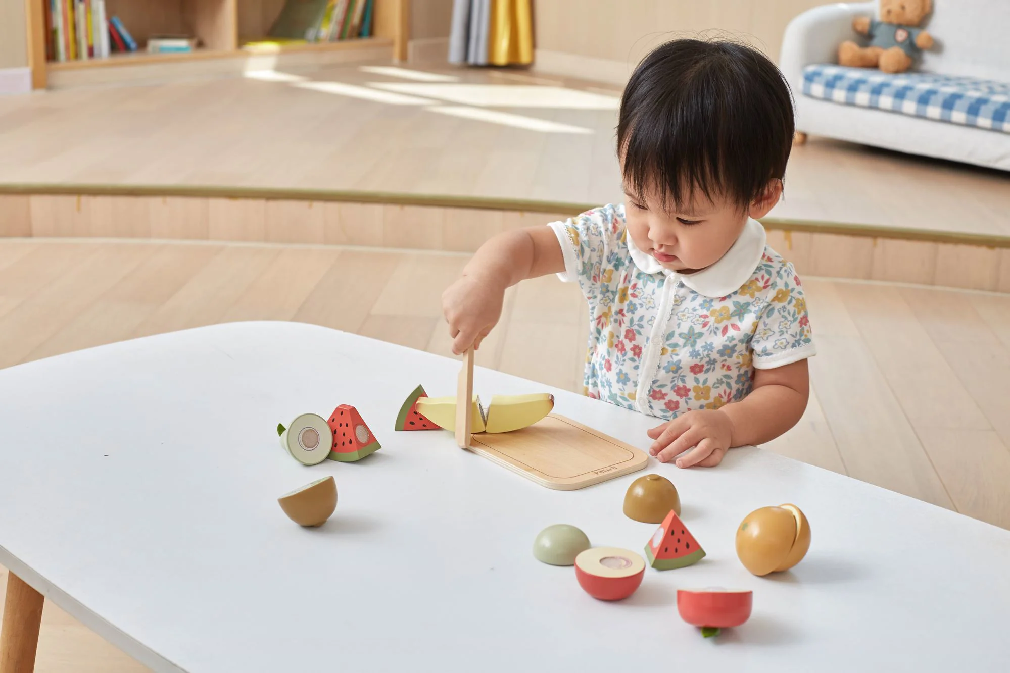 Set din lemn Viga Toys Polar B Fructe de taiat foto