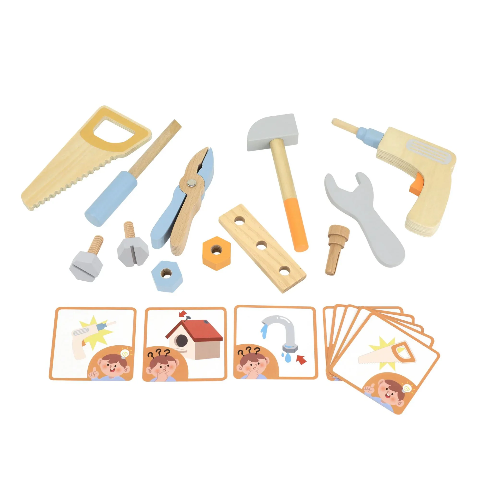 Set de joaca din lemn Viga Toys PolarB Trusa de unelte foto