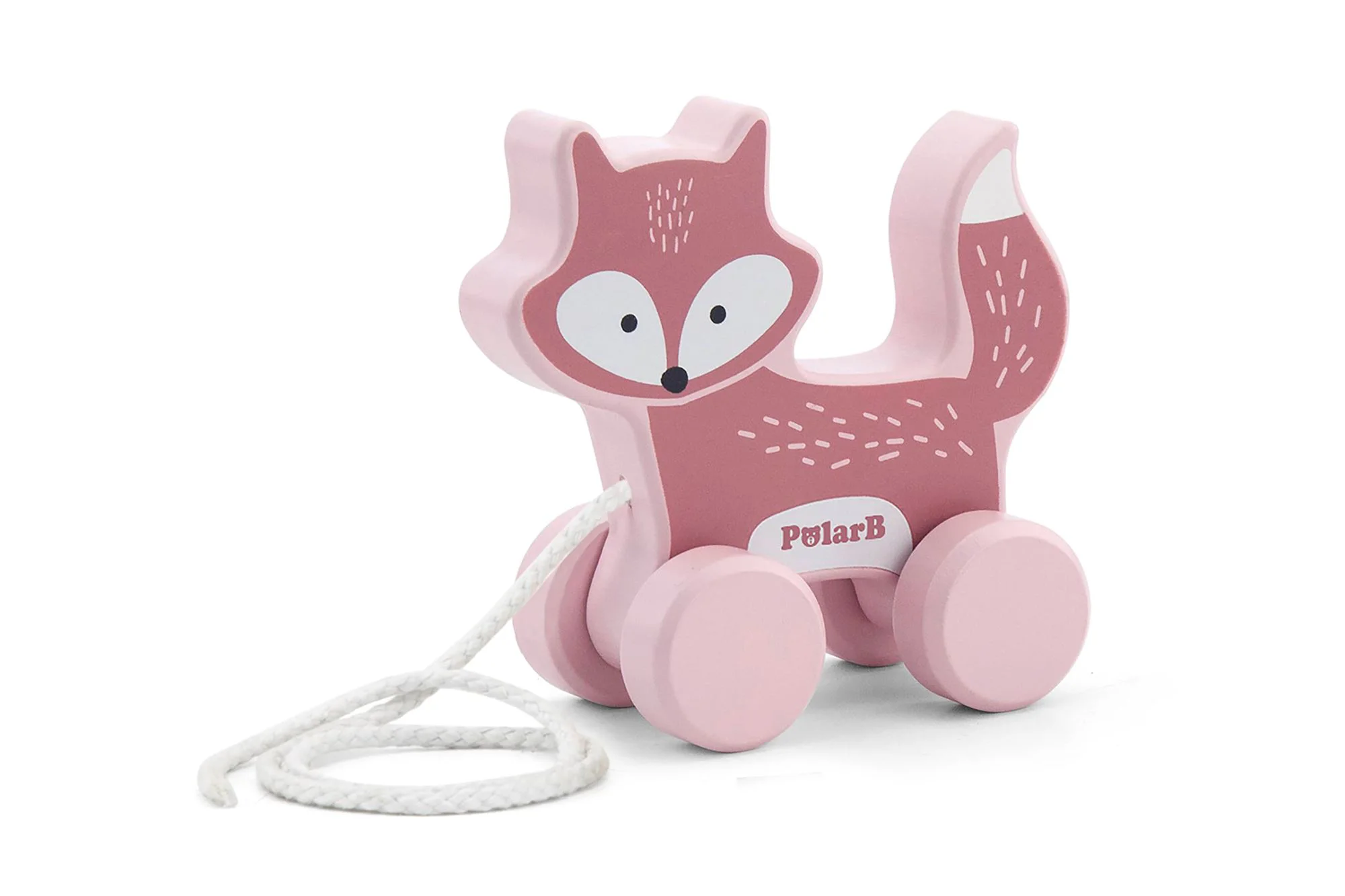 Set jucarie de tras si piramida din lemn Viga Toys Vulpe foto