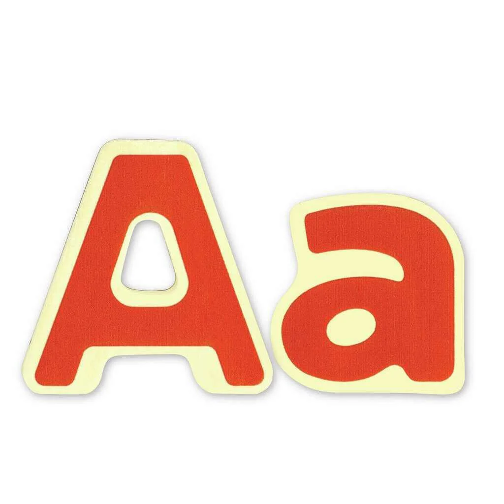 Set de figurine magnetice Hape Alfabet, 52 litere foto