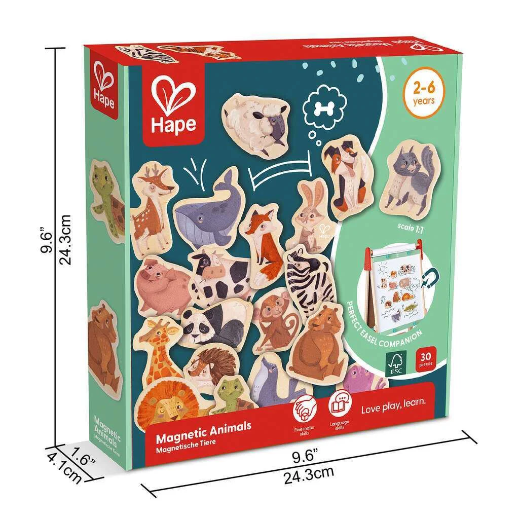 Магнитный набор Hape – Животные, 30 деталей foto