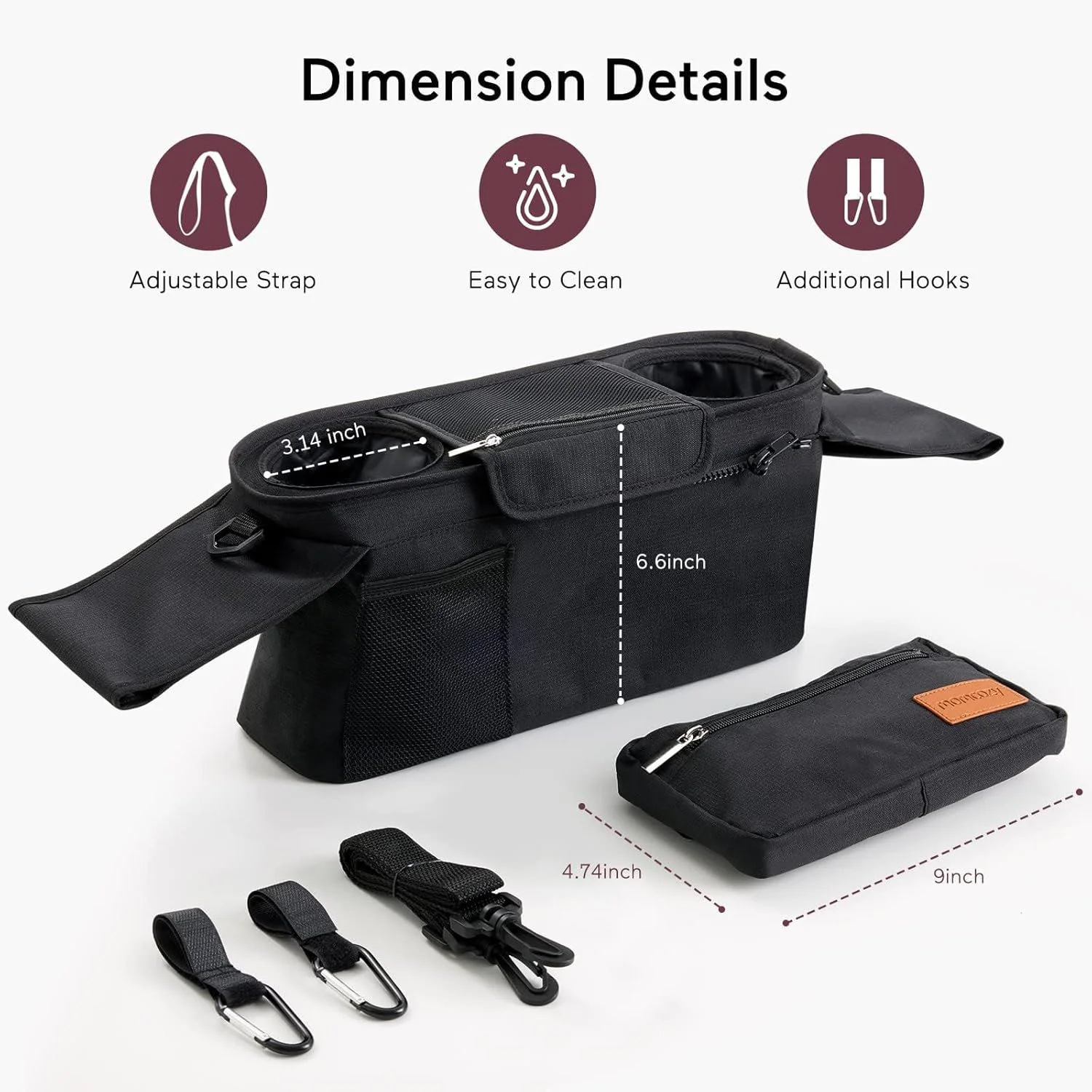 Organizator pentru carucior Momcozy Universal foto