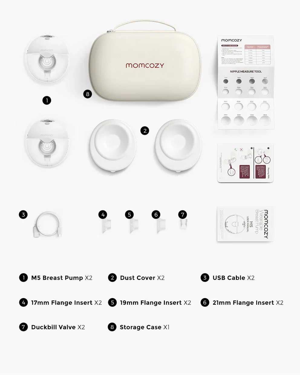 Pompa de san electrica dubla Momcozy M5 Grey foto