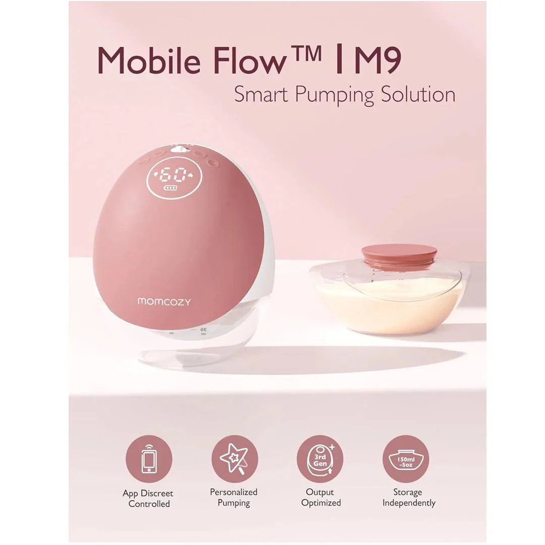 Pompa de san electrica hands-free Momcozy M9 Red foto