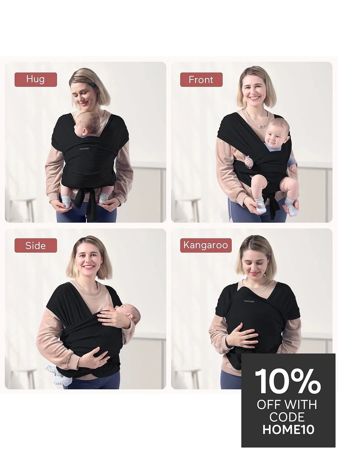 Sling Momcozy Wrap Black foto