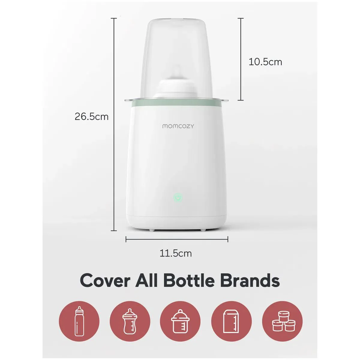 Incalzitor pentru biberoane rapid 6 in 1 Momcozy foto