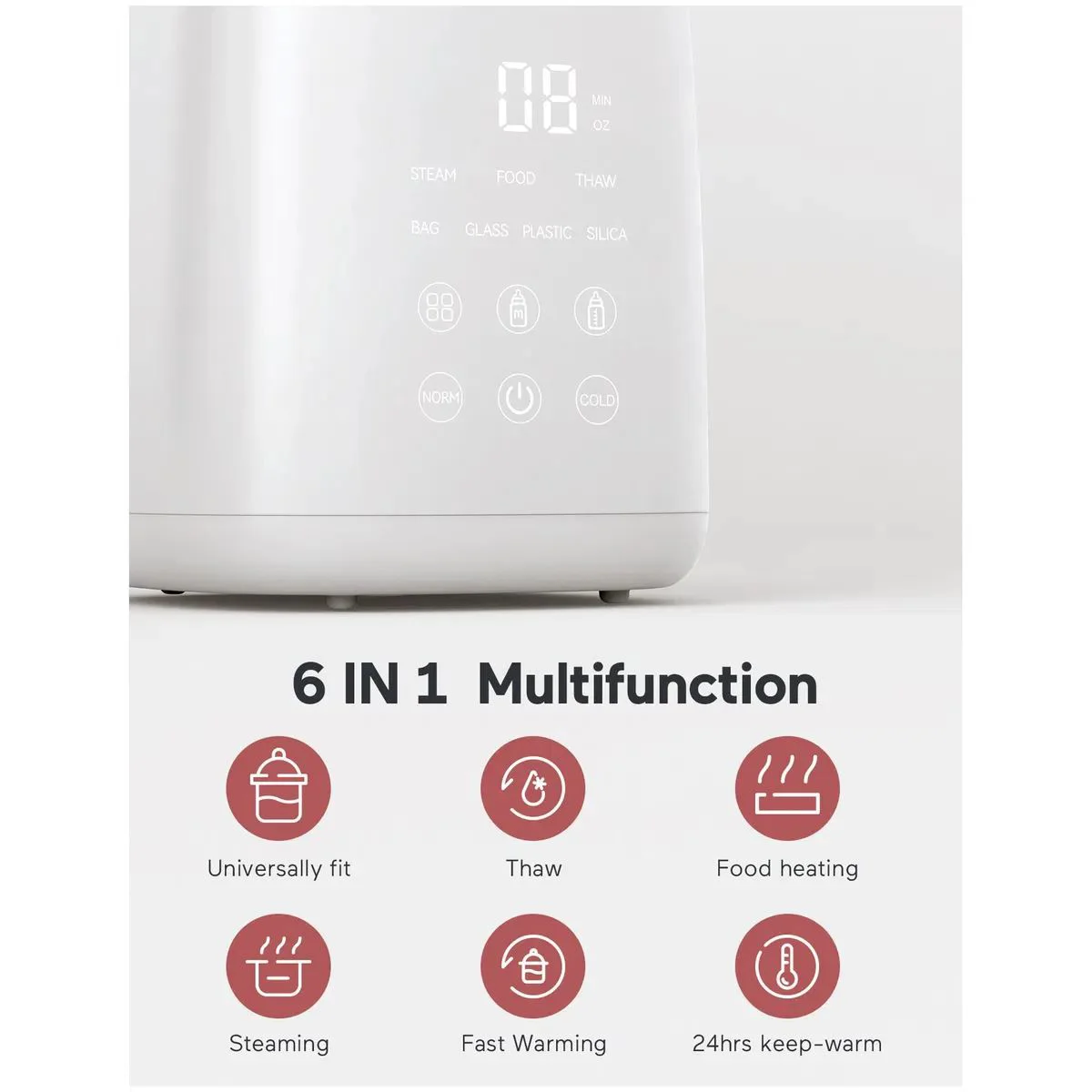 Incalzitor pentru biberoane rapid 6 in 1 Momcozy foto