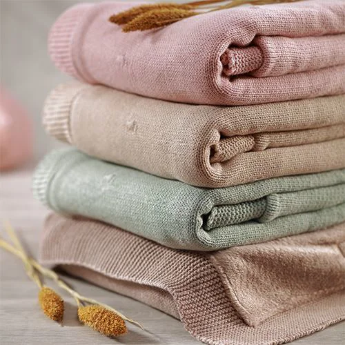 Patura din bumbac cu captuseala de flanel BabyOno Green foto