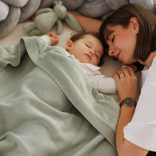 Patura din bumbac cu captuseala de flanel BabyOno Beige foto