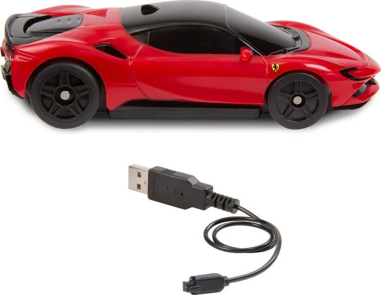 Automobil de curse cu telecomanda Hot Wheels Ferrari SF90 1:64 foto