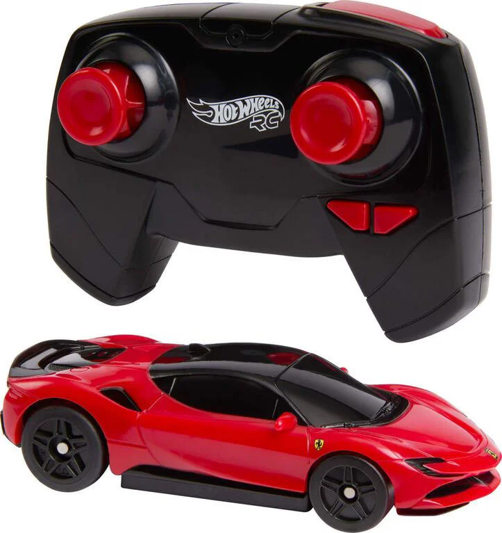 Automobil de curse cu telecomanda Hot Wheels Ferrari SF90 1:64 foto