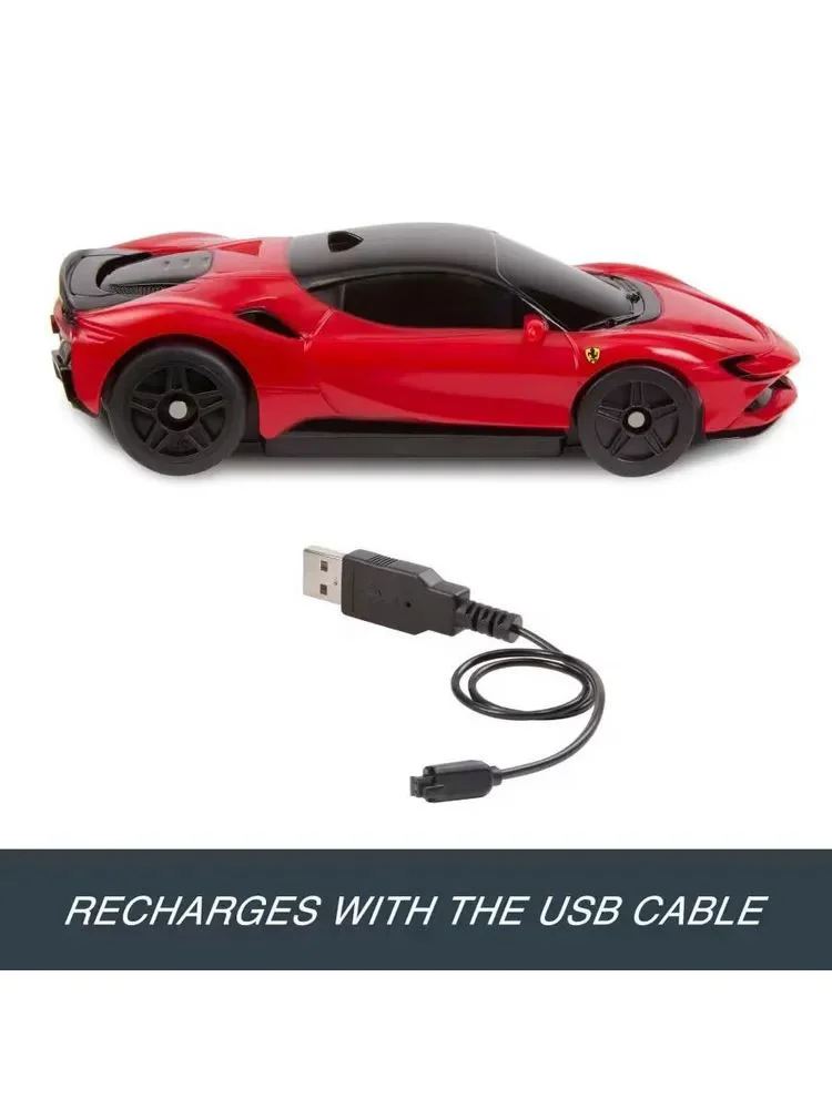 Automobil de curse cu telecomanda Hot Wheels Ferrari SF90 1:64 foto