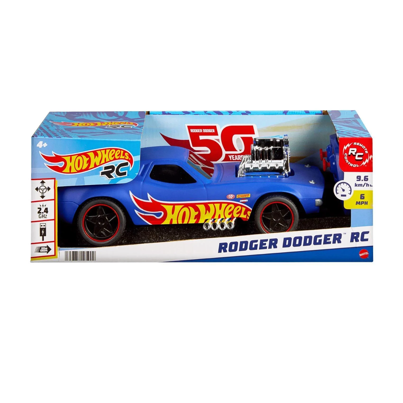 Masina cu telecomanda Hot Wheels Rodger Dodger 1:16 foto